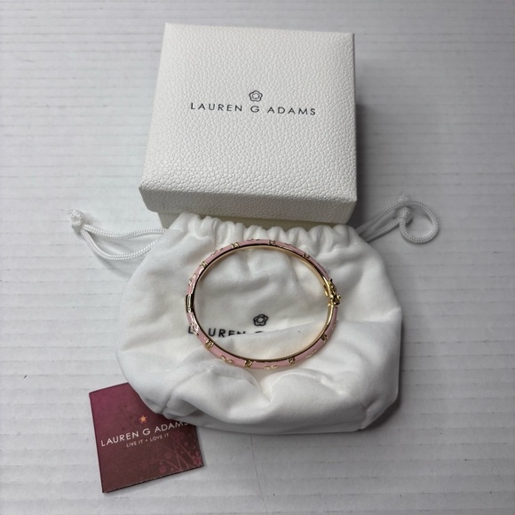 LAUREN G. ADAMS Pink Daisy Love Stackable Bangle - Picture 4 of 5